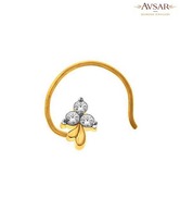 Avsar Charming Gold & Diamond Nosering