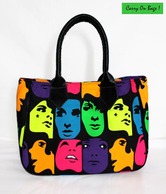 Carry On Bags Black Multi Face Canvas Bag