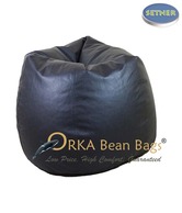 Orka Bean Bags Classy Black Bean  Bag