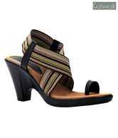 Catwalk Striking Black Sandals