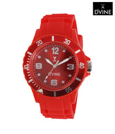 D'vine Exotic Red Strap Watch