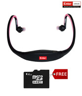 Enter Neckband MP3 Player E-NB3P ( Pink) with free Enter 4GB Micro SD Card