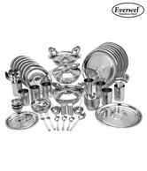 Everwel Stainless Steel 90 Pcs Dinner Set