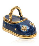 MNC Pretty Blue Shoe Shaped Trinket Box