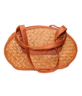 48craft Brown Cane Bag