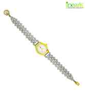 JPearls White Pearl Watch