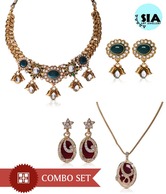 Sia Fashionable Rasrawa Necklace Set & Pendant Set Combo