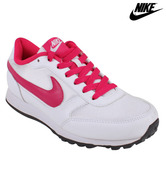 Nike Eliminate White & Deep Pink Sports Shoes