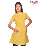 Style by Prafful Youthful Yellow Cotton Kurti