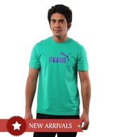 Puma Rich Green Half Sleeves T-Shirt