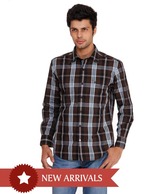 John Players Hottest Chocolate Brown Shirt