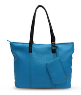 A-Progeny Turquoise Blue Pouch Handbag