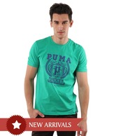 Puma Green Cricket Men's T-Shirt