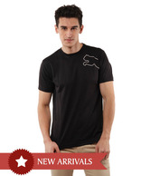 Puma Black Half Sleeves T-Shirt