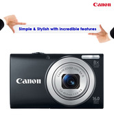 Canon Power Shot A 2300 16 MP Point & Shoot Digital Camera (Black)