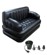 Aura 5 In 1 Air Sofa Cum Bed -  Black for Living Room