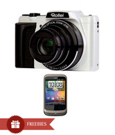 Rollei Powerflex 240 HD 16MP Semi-DSLR (Silver) + HTC Wildfire