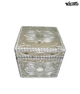 Welpro Square Silver Jewellery Box