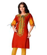 Style By PraffulClassyBlackCottonPrintedKurti