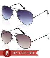 Gansta Cool Aviator Sunglasses - Buy 1 Get 1 Free