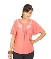 Sepia Zesty Coral Orange Top