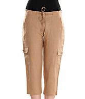 Sportelle Beige Linen Capris
