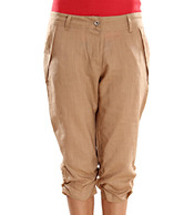 Sportelle Beige Linen Capris