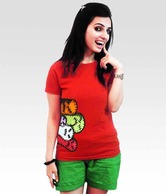 Incynk Red Graphic Printed  T-Shirt