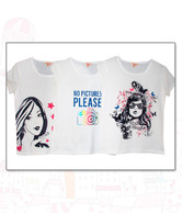 Good Way White-Black Pack of 3 T-Shirts For Kids