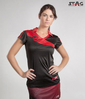 Stag Black & Red Chop T-Shirt