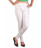 Teemoods White Cotton Leggings