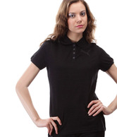 Puma Black Cotton Viscose T-Shirt
