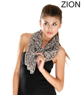Zion Desirable Black & White Animal Print Stole