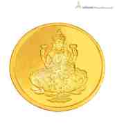 Infinium 24kt 2g 999 Purity ASSAY Certified Laxmi Gold Coin