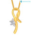 Nakshatra Majestic Diamond  Studded Gold Pendant