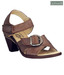 Catwalk Tan Cone Heel Sandals