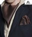 Alvaro Brown Stylish Cravat & Square Pocket Set