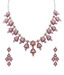Asian Pearls & Jewels Dazzling Pink Necklace Set with Free toe ring/bracelet