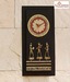 Aapno Rajasthan Ethnic Wooden Wall Clock with Brass Work