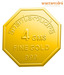 Anantamudra 4g 24 kt Certified Saraswathi Gold Coin In 999 Purity