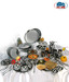 Big Home 51 Pcs Stainless Steel Dinner Set