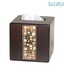 Plumeria  Classy Brown Tissue Box