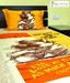 Birla Century Enchanting White-Yellow Cartoon Printed Single Bedsheet Set