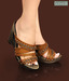Catwalk Striking Tan Slip-on Heels