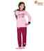 Chicita Pink & Maroon Night Suit For Kids