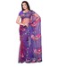 Diva Fashion Lovely Purple Embroidered Saree