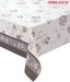 Freelance Flower Print Cream & Brown Bel Air Table Cover
