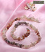 Freak Semiprecious Light Pink Moonstones Necklace