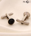 Favola Stylish Black Crystal Cufflinks