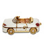 MNC Sparkling White Car Shaped Trinket Box